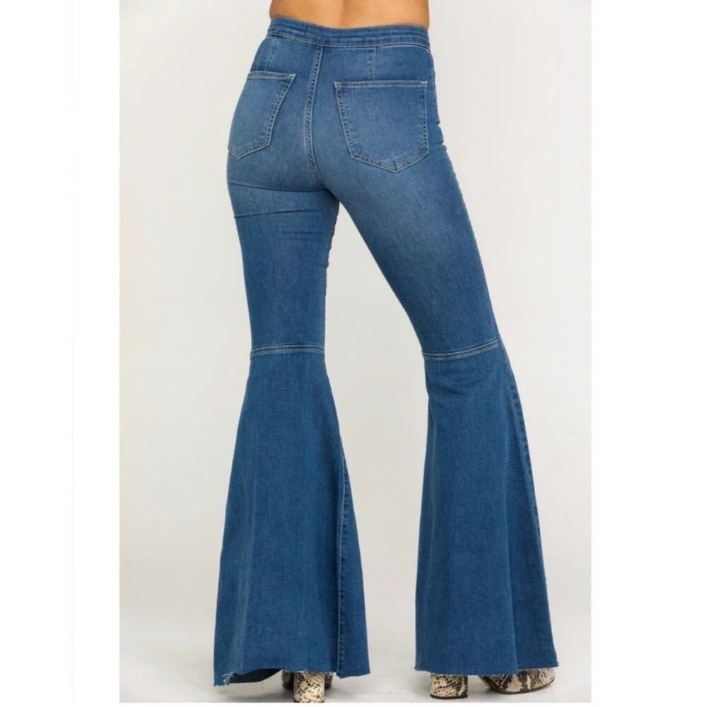 Free People Bell Bottom Jeans Size 24